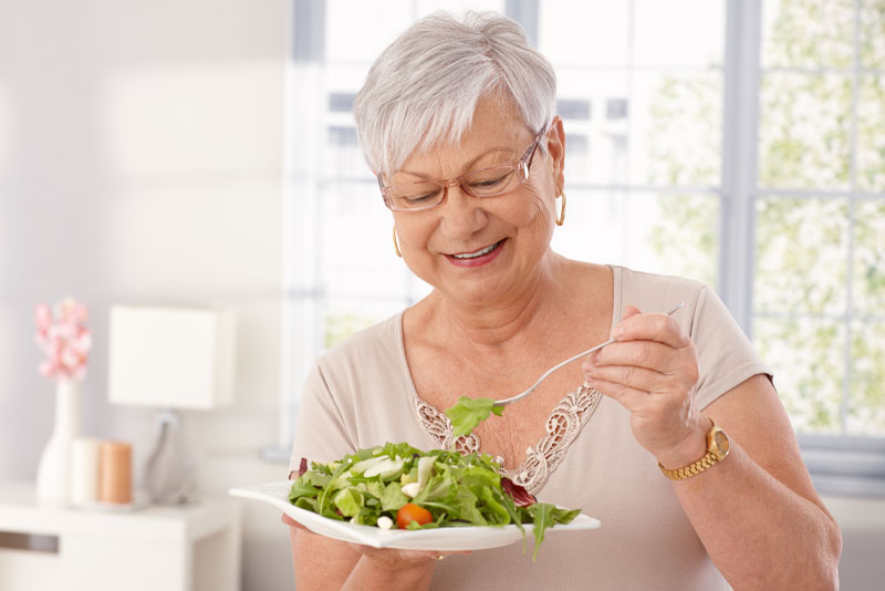 dental implants patient eating