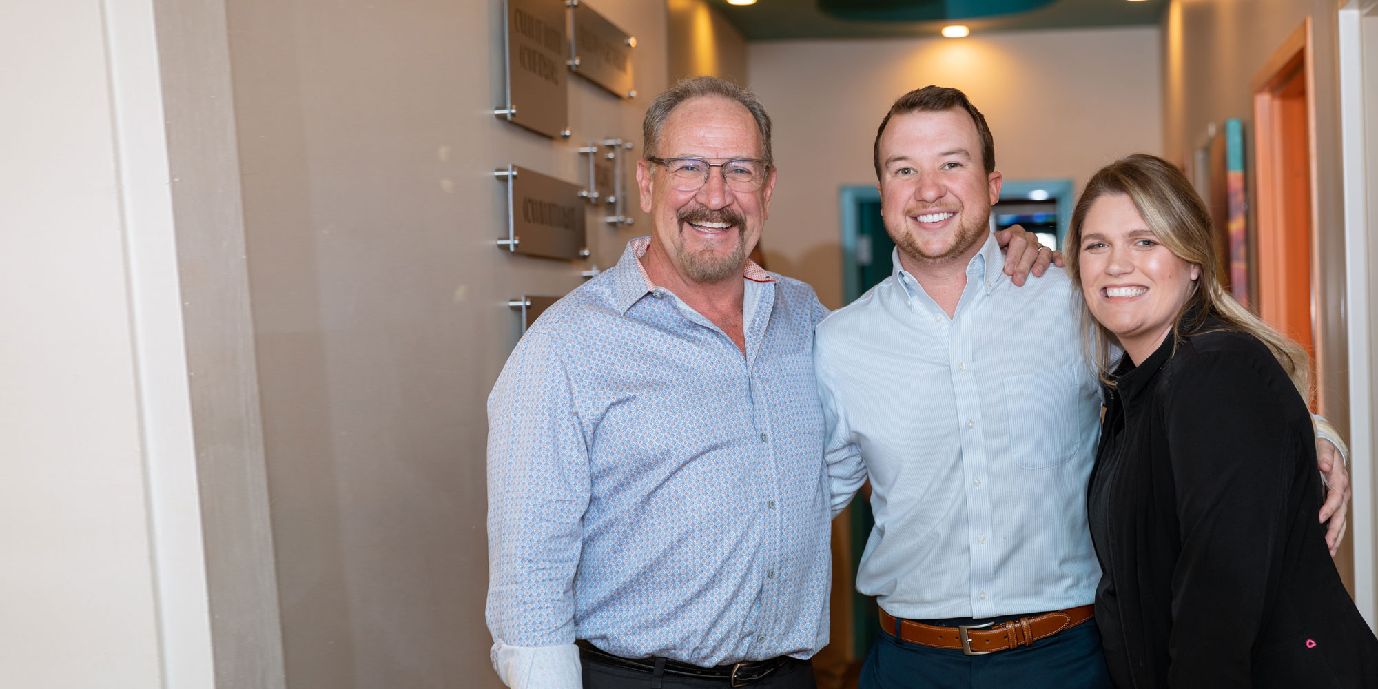 dr leedy and dental patient smiling