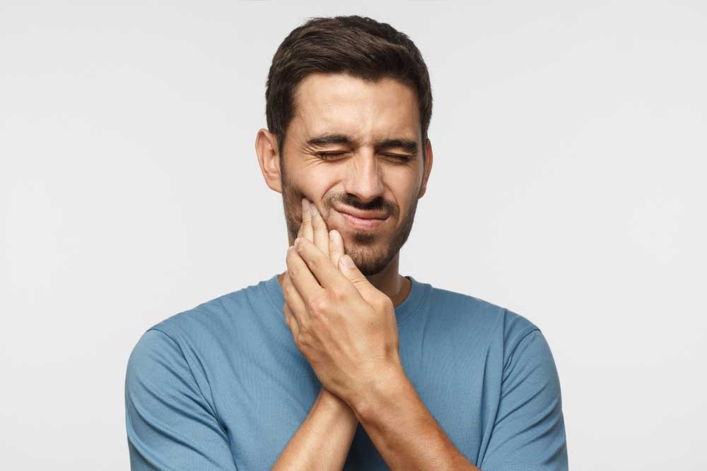 dental patient who is missing teeth