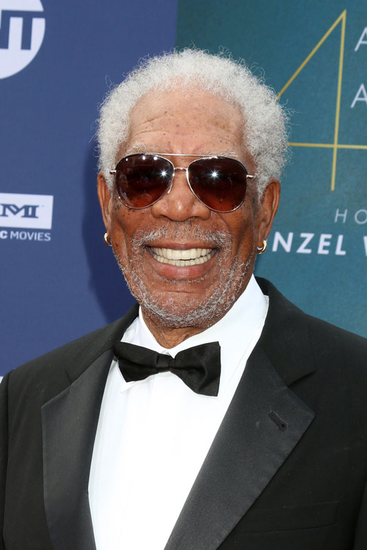 Morgan Freeman Smiling In An Event After Getting His Dental Implants Placed