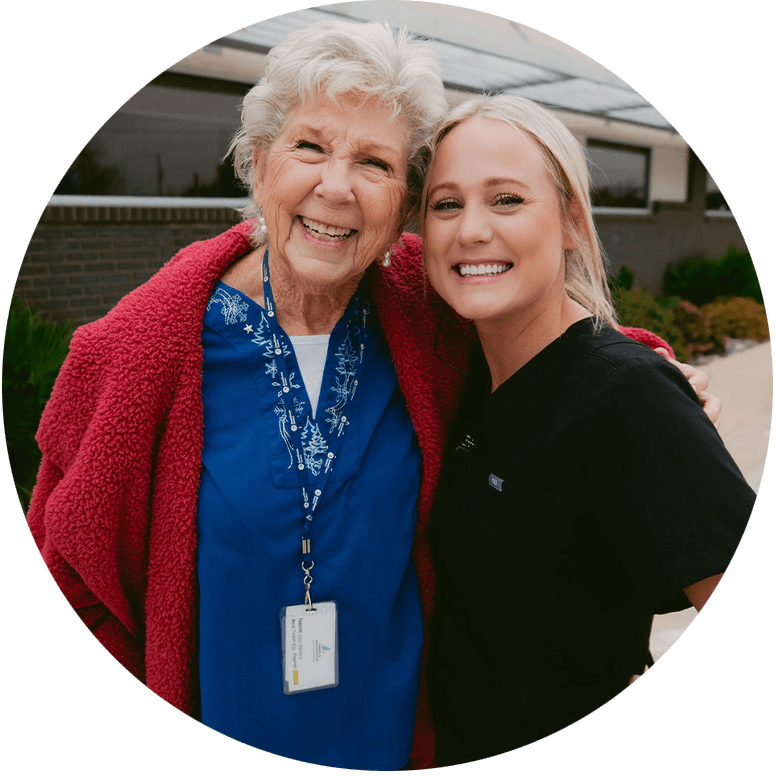 Team member Smiling with Patient